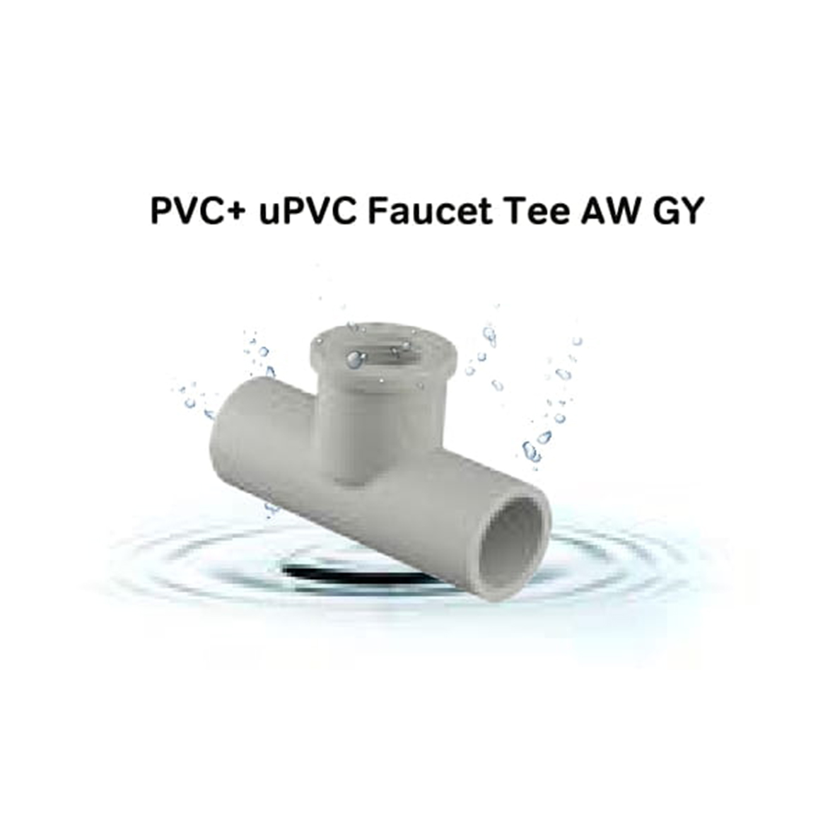 PVC+ uPVC Faucet Tee AW GY